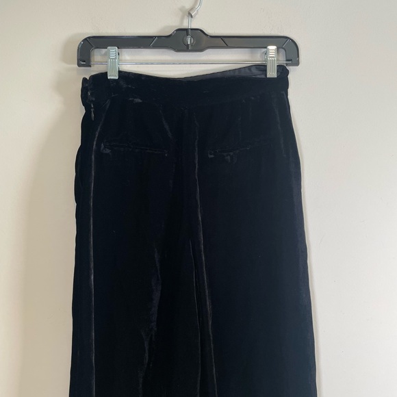 & Other Stories black velvet wide leg crop high waist culottes pants Women’s 4 - Picture 15 of 16